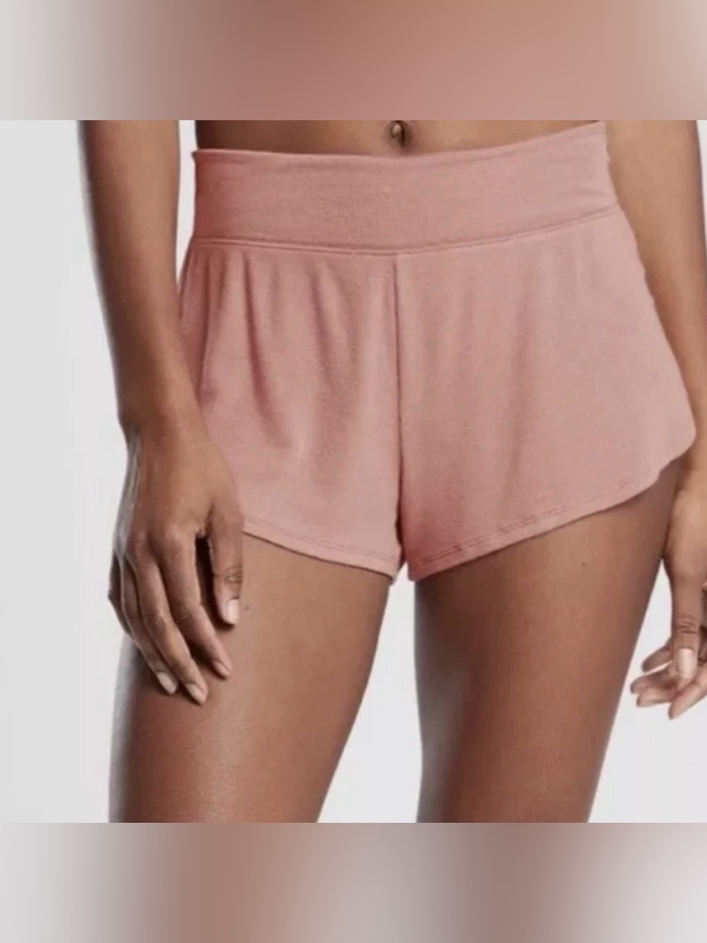 NWT Athleta Well Rested Rib Sleep Short Palermo Pink - Size Large